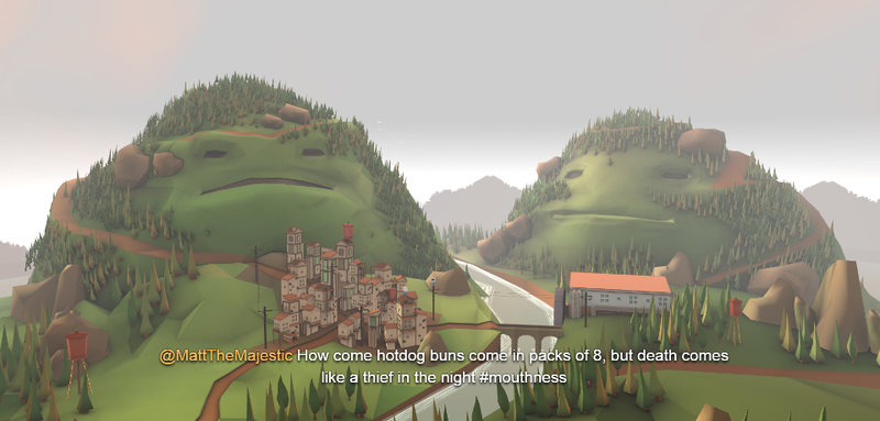 Illustration for article titled Here Are Some Animated Mountains That Will Read Your Tweets